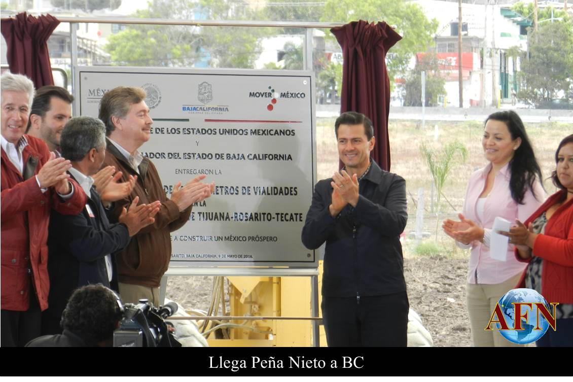 Llega Peña Nieto a BC