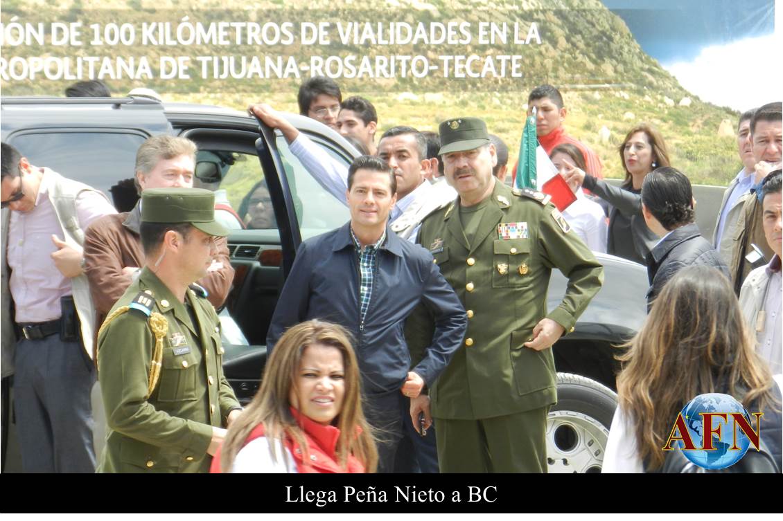 Llega Peña Nieto a BC