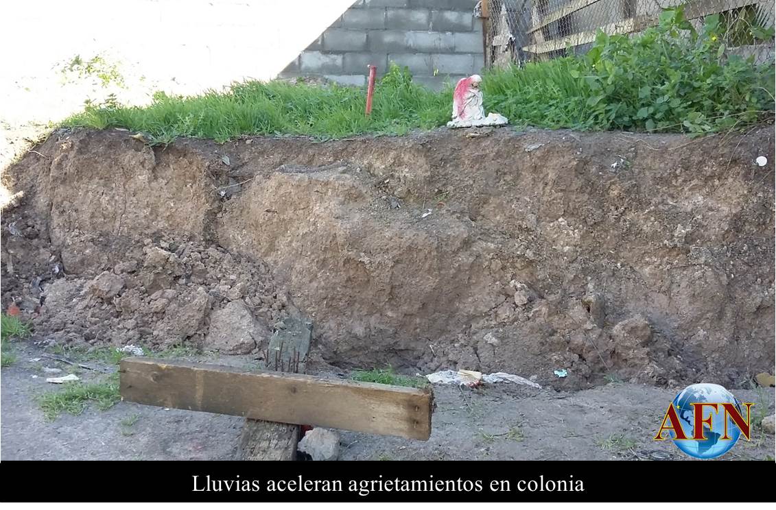 Lluvias aceleran agrietamientos en colonia