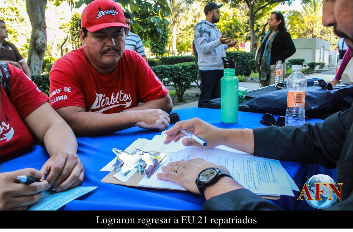 Lograron regresar a EU 21 repatriados