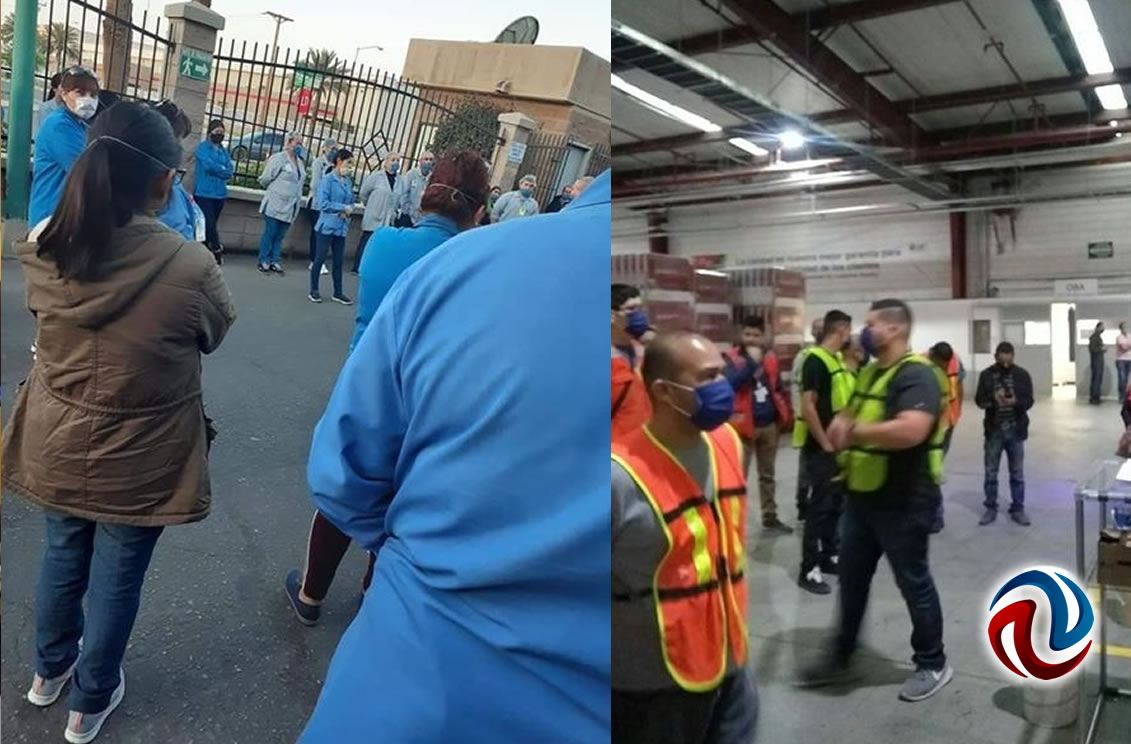 Trabajadores de maquiladoras en Mexicali hacen paros
