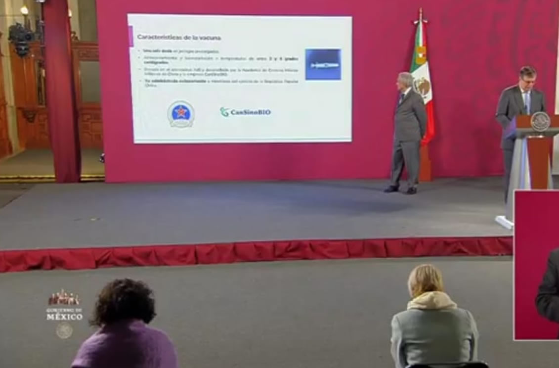 Llegó la vacuna china; 15 mil mexicanos participarán en fase tres