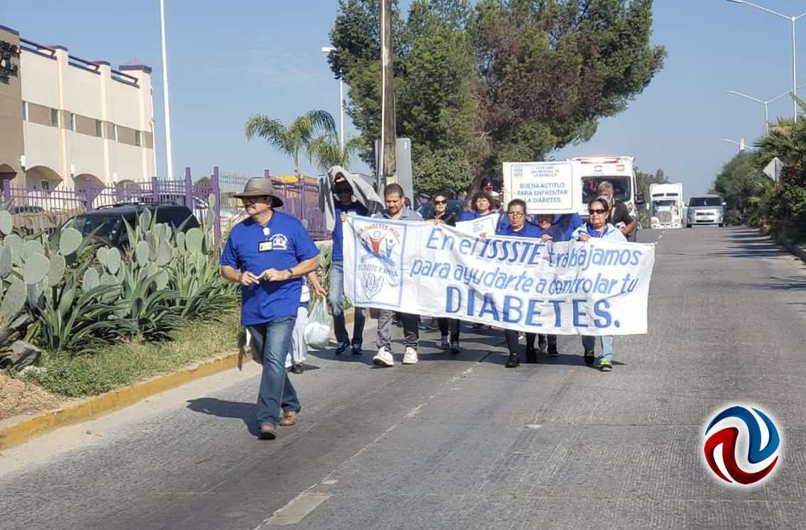 Realizan marcha por el día de la diabetes en Otay