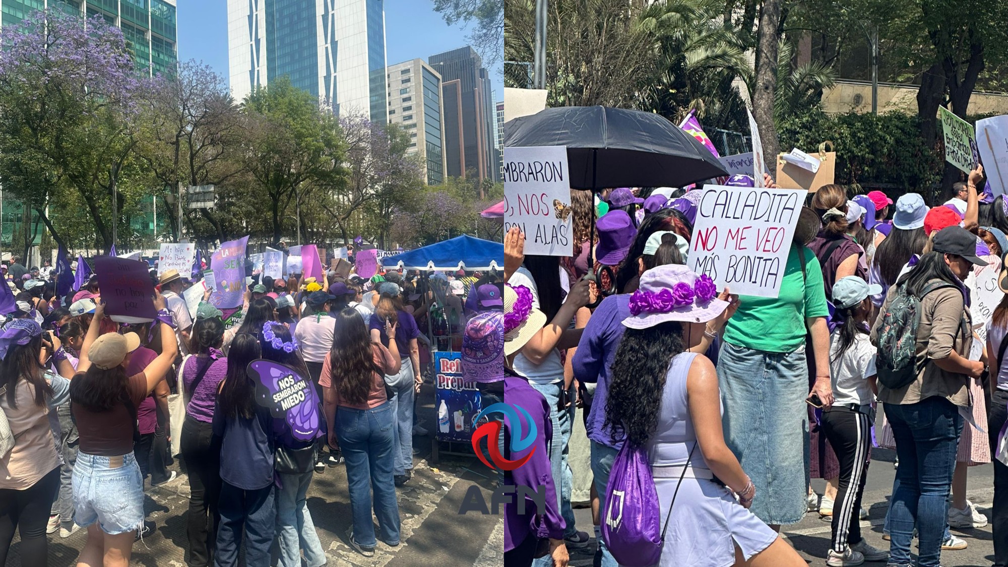 Alrededor de 200 mil mujeres marcharon en la CDMX por el 8M; reportan saldo blanco