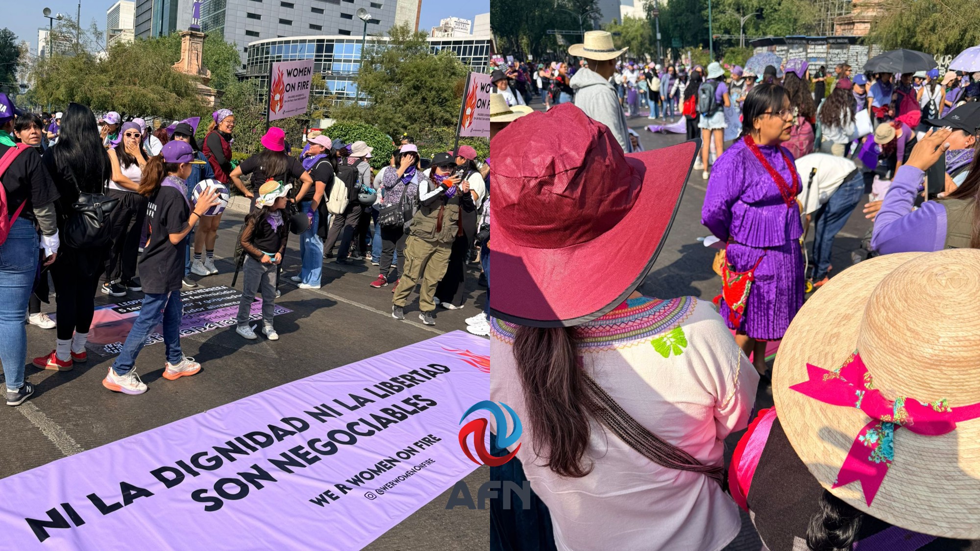 Alrededor de 200 mil mujeres marcharon en la CDMX por el 8M; reportan saldo blanco