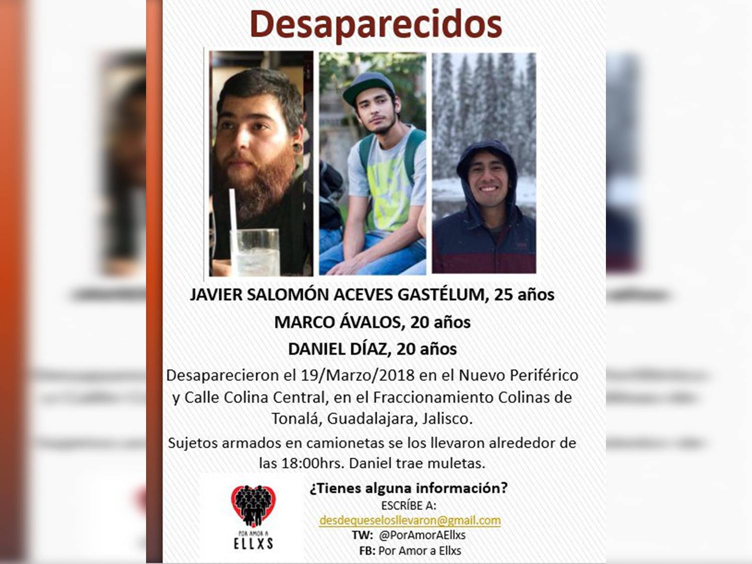 Levantan a tres estudiantes de cine en Tonalá, Jalisco