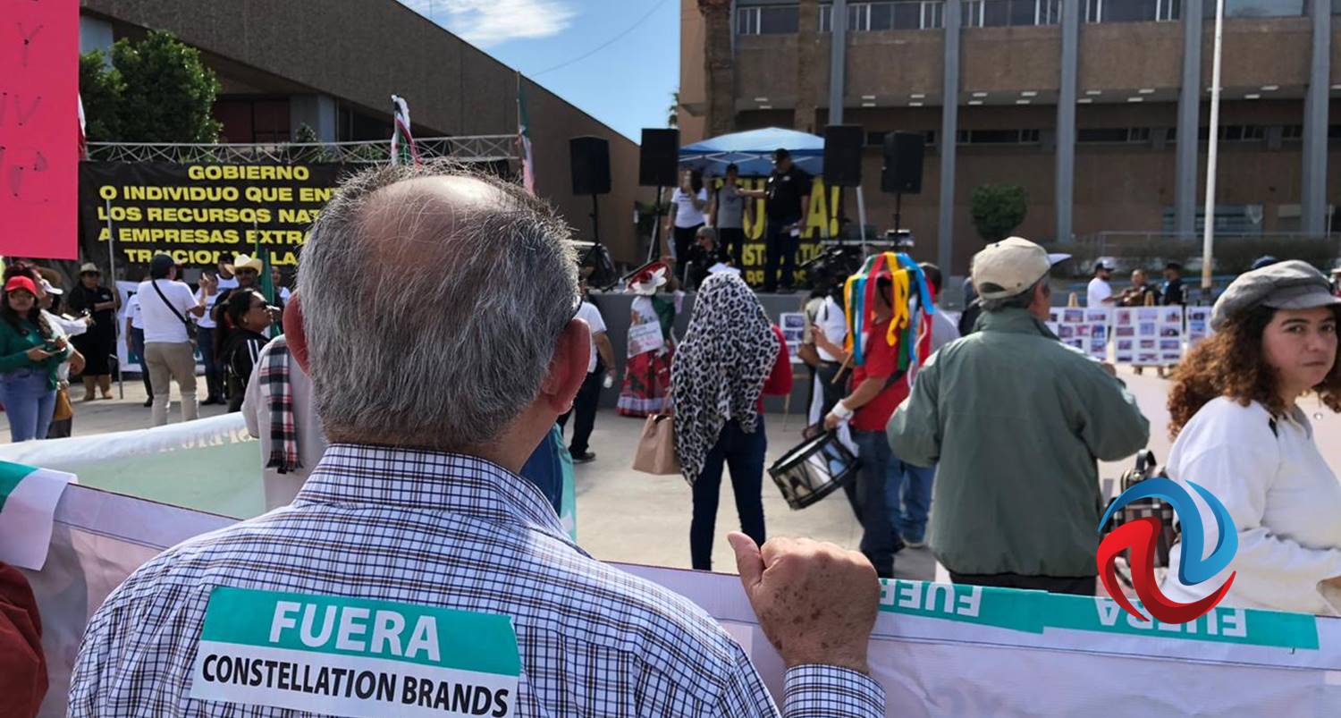 Marchan en Mexicali contra Constellation Brands