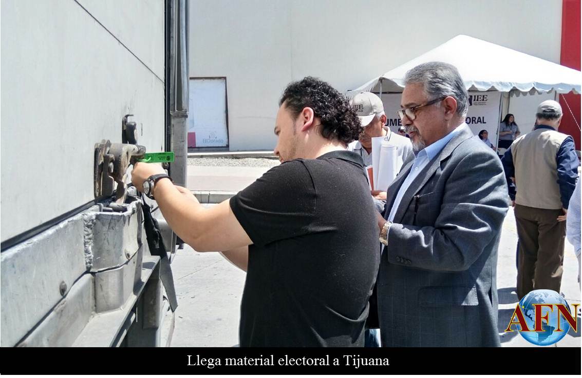 Llega material electoral a Tijuana