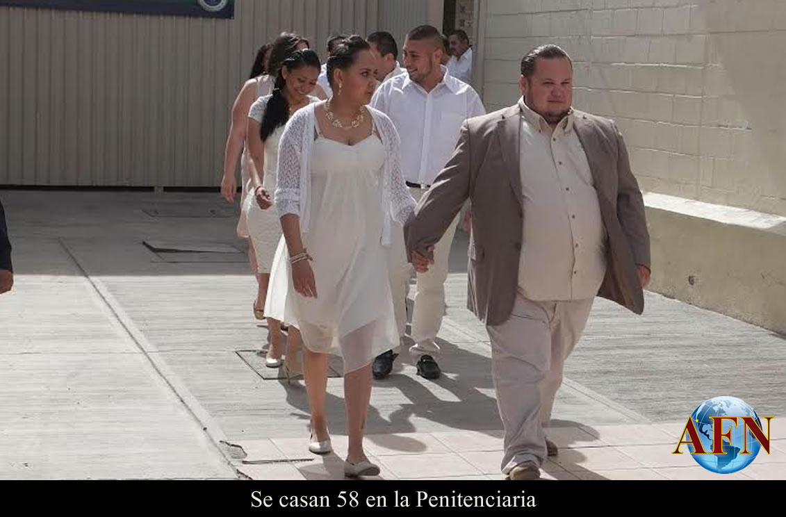 Se casan 58 en la Penitenciaria