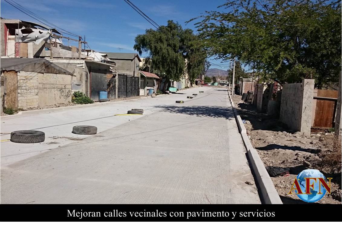 Mejoran calles vecinales con pavimento y servicios