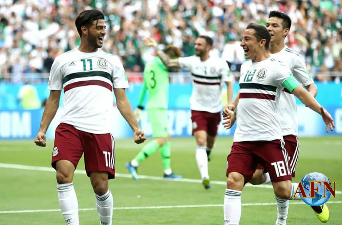 México gana 1-0 al medio tiempo