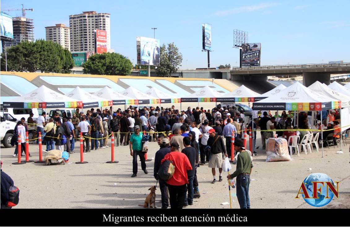Migrantes reciben atención médica