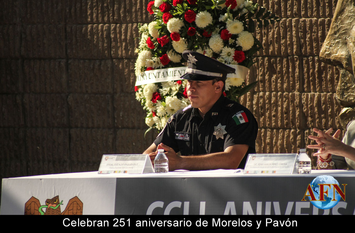 Celebran 251 aniversario de Morelos y Pavón