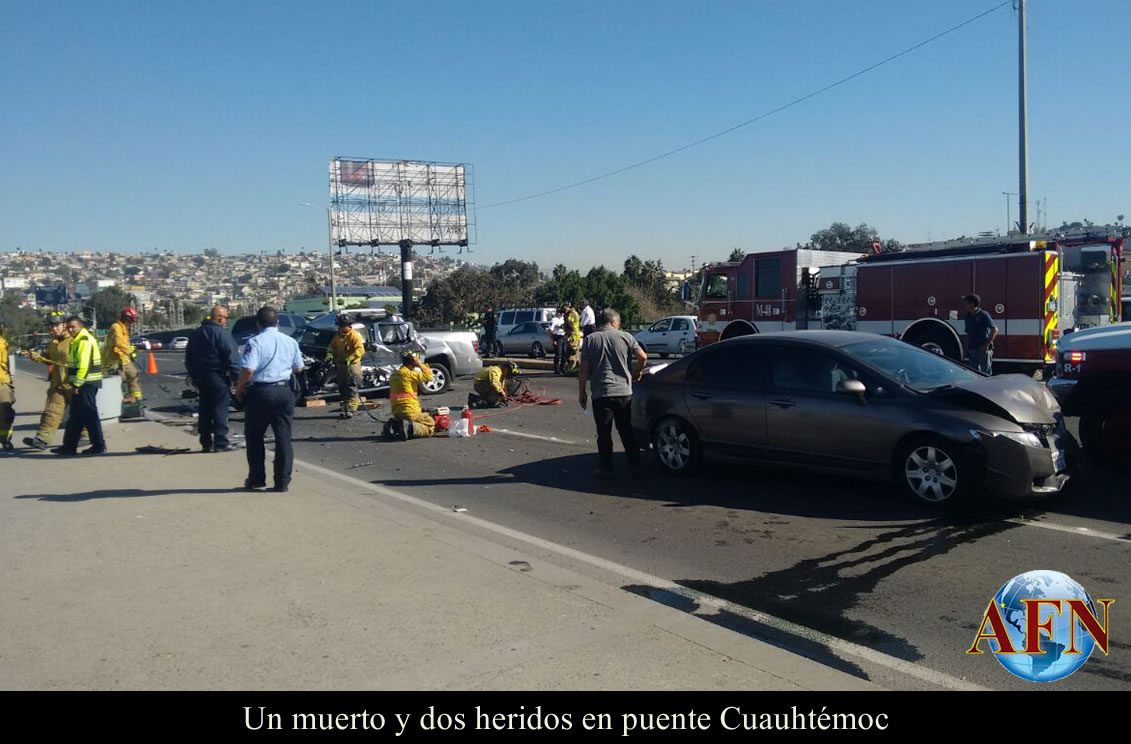 Un muerto y dos heridos en puente Cuauhtémoc