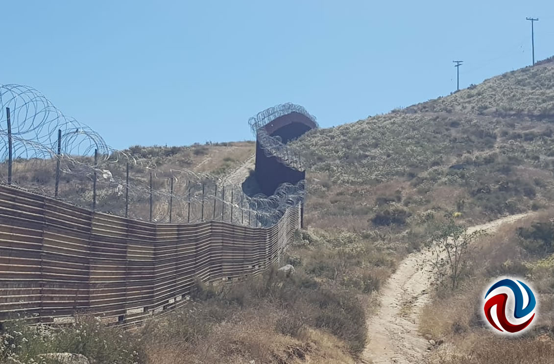 Concluyen trabajos de reforzamiento del muro divisorio en Tecate