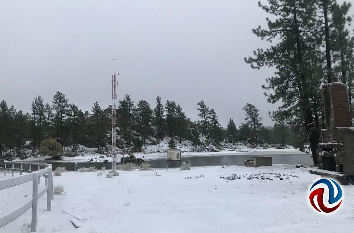 Cae nevada en el Parque Nacional Constitución de 1857