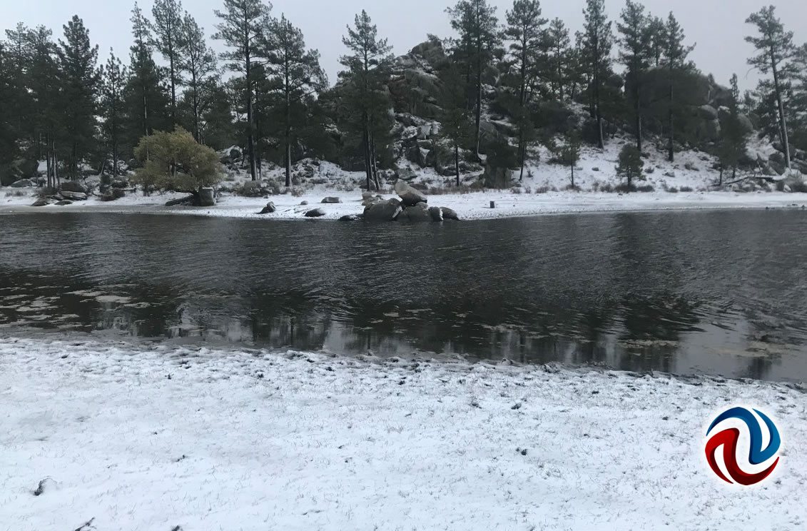 Cae nevada en el Parque Nacional Constitución de 1857