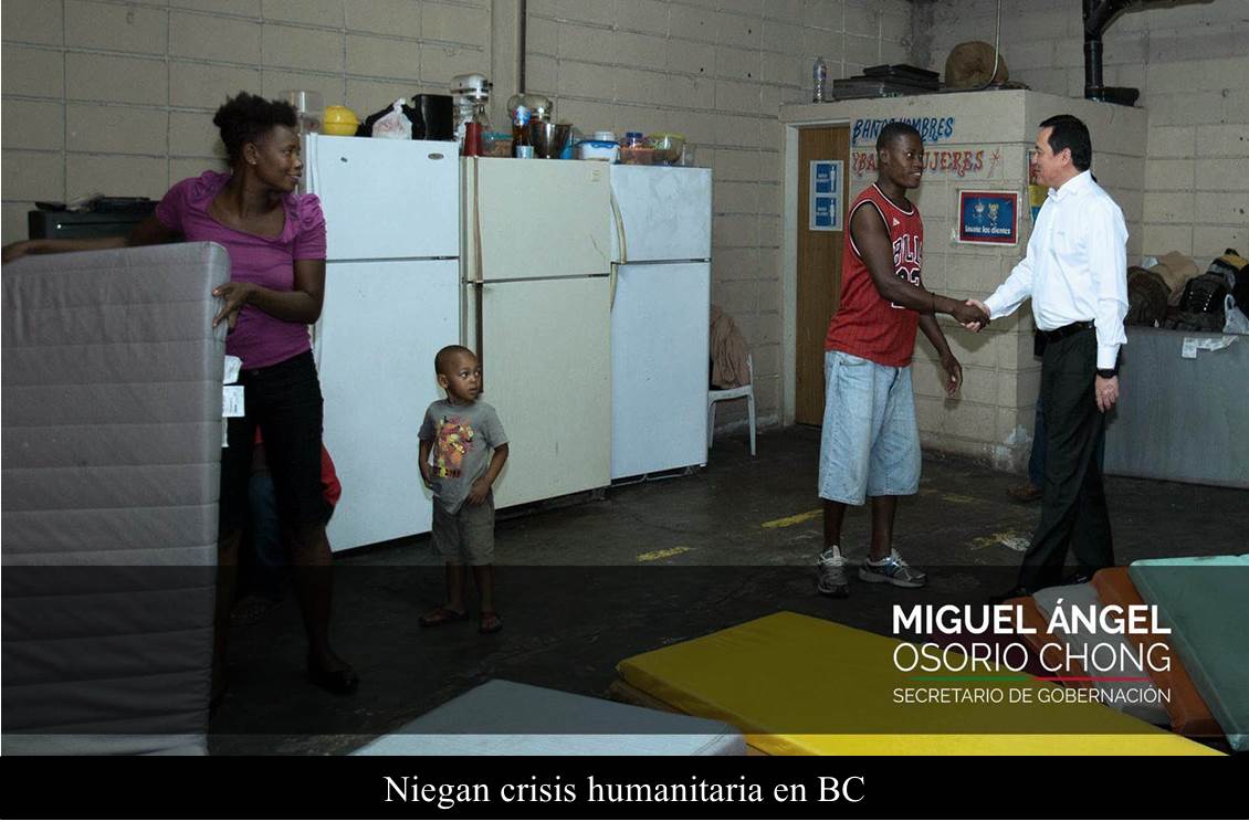 Niegan crisis humanitaria en BC