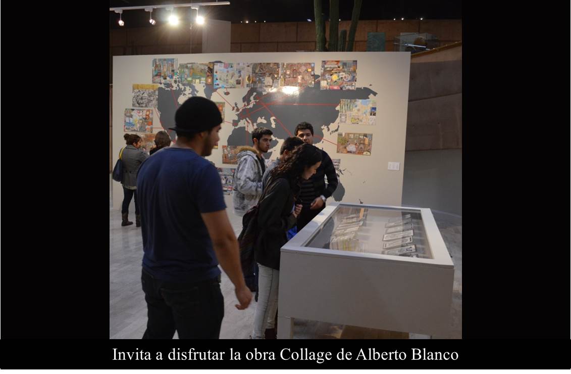 Invita a disfrutar la obra Collage de Alberto Blanco