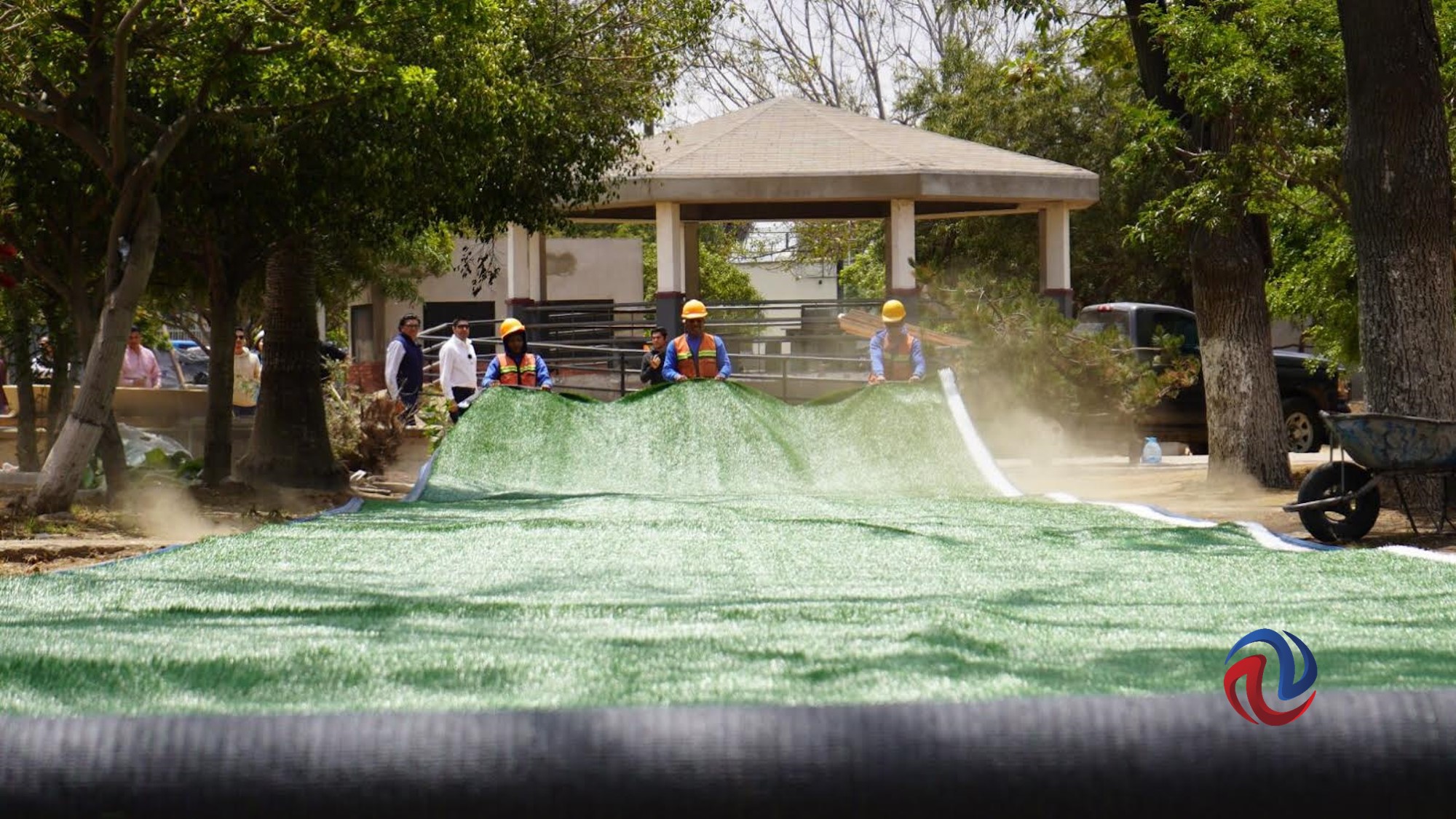 Avanzan las labores de rehabilitación del parque de la Obrera en Ensenada