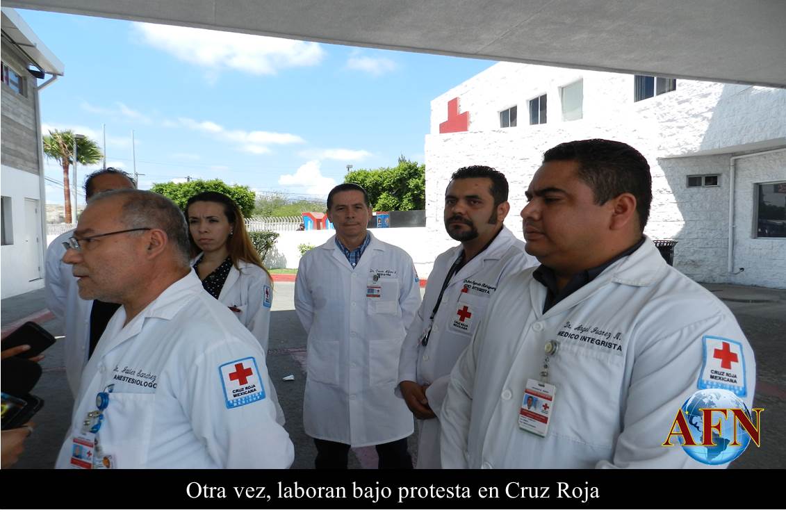 Otra vez, laboran bajo protesta en Cruz Roja