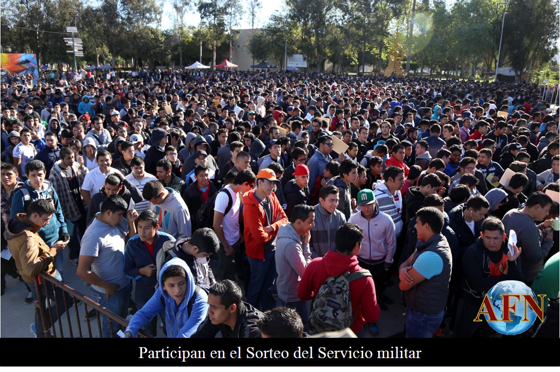 Participan en el Sorteo del Servicio militar