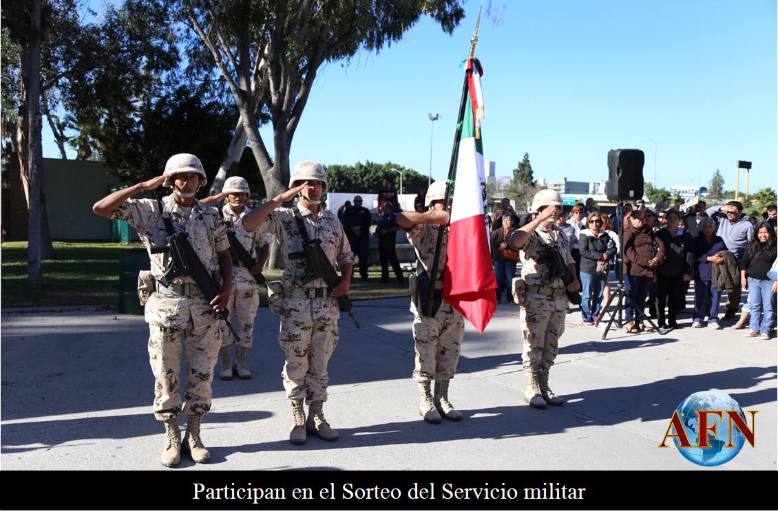 Participan en el Sorteo del Servicio militar
