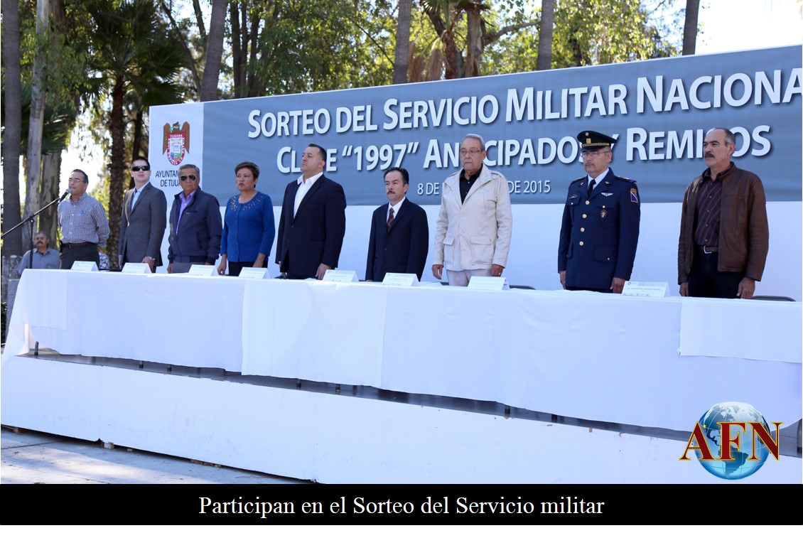 Participan en el Sorteo del Servicio militar