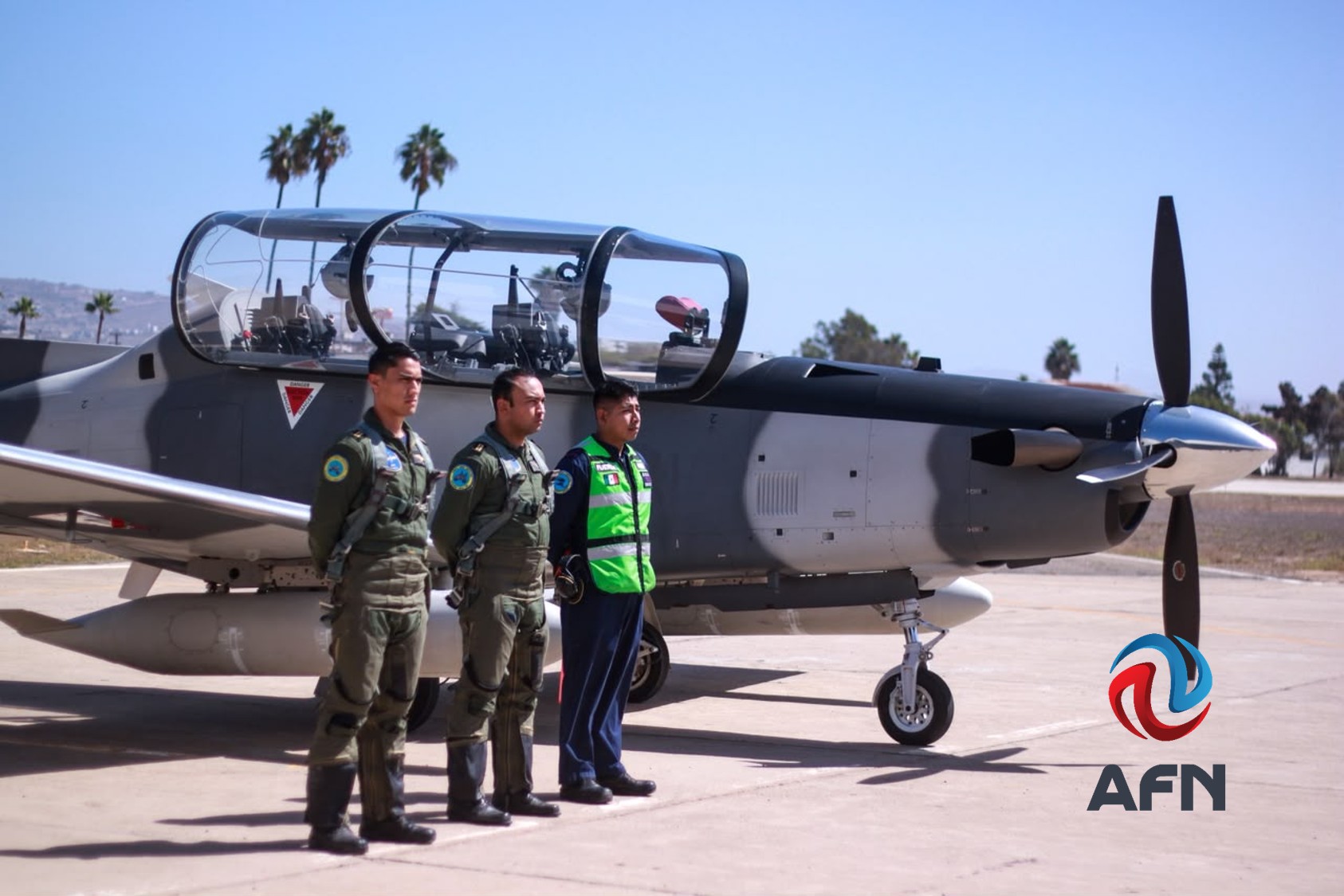 Autoridades de México y EU participan en ejercicio aéreo 