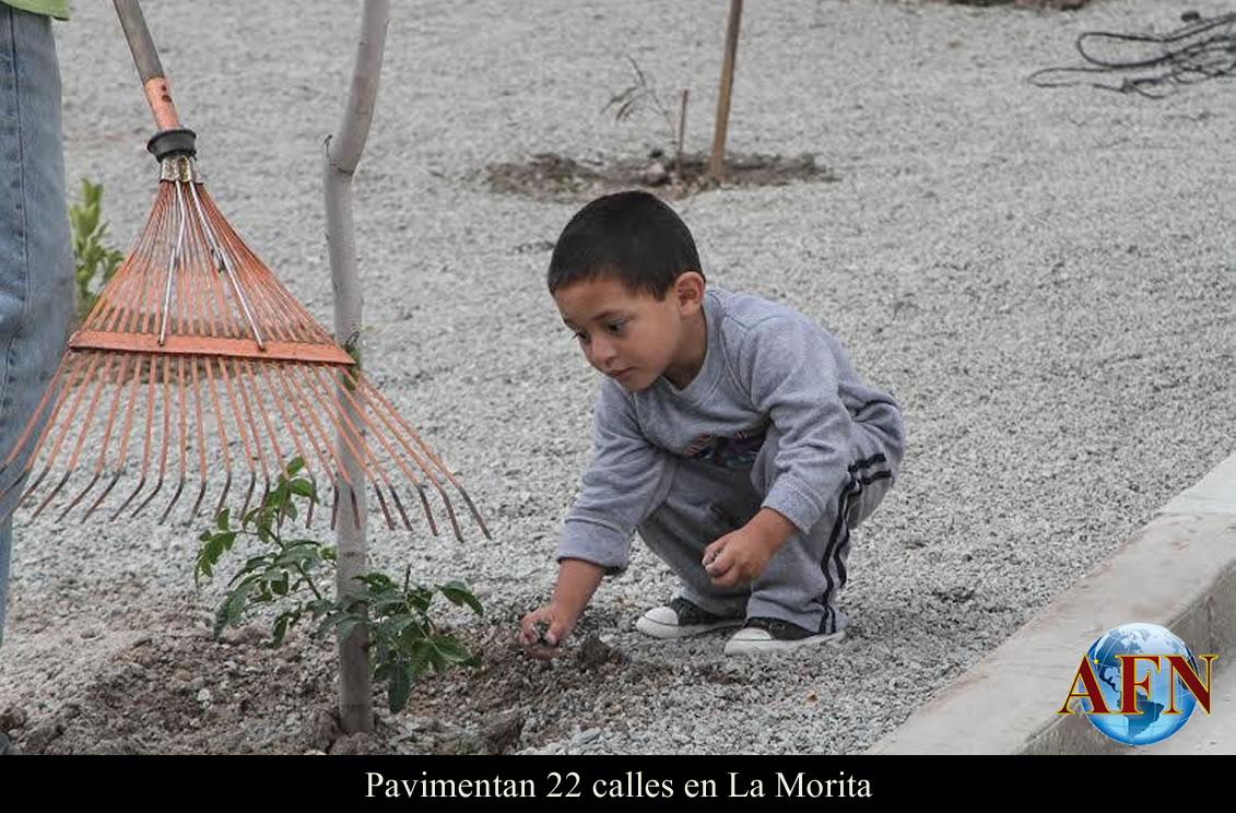 Pavimentan 22 calles en La Morita