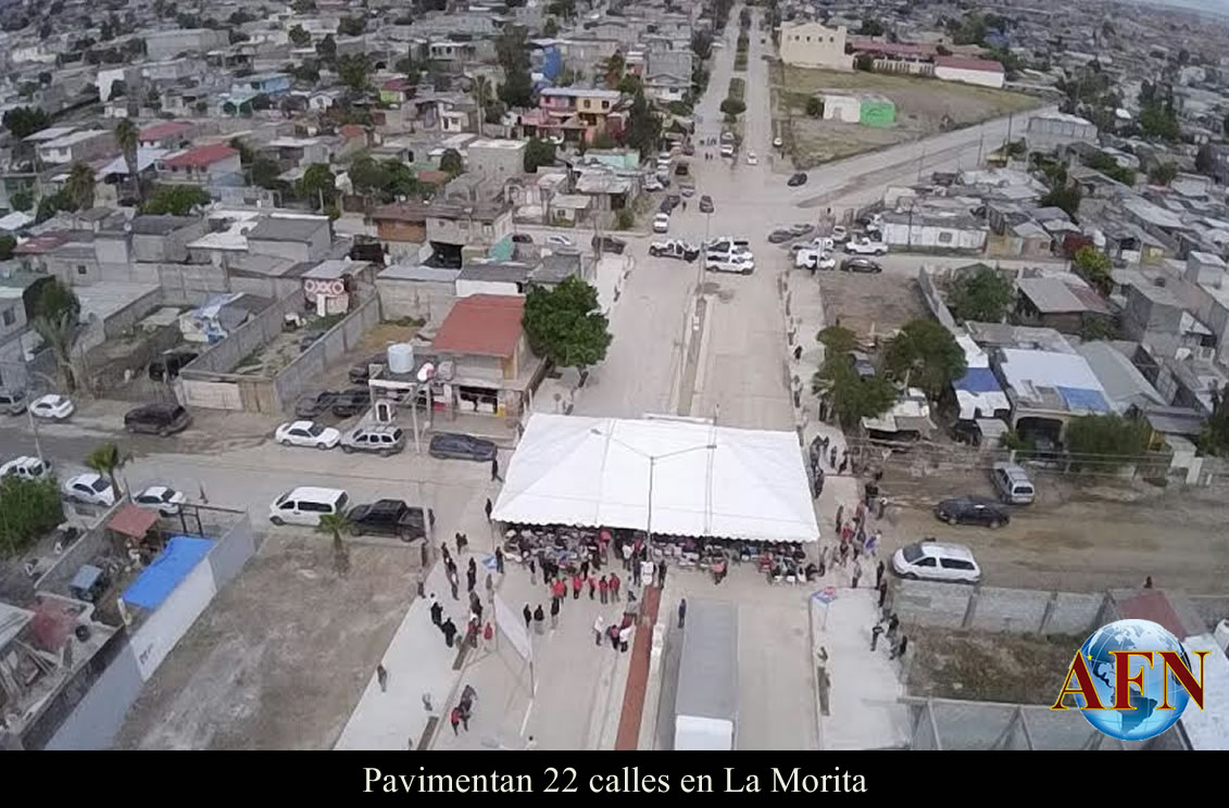 Pavimentan 22 calles en La Morita