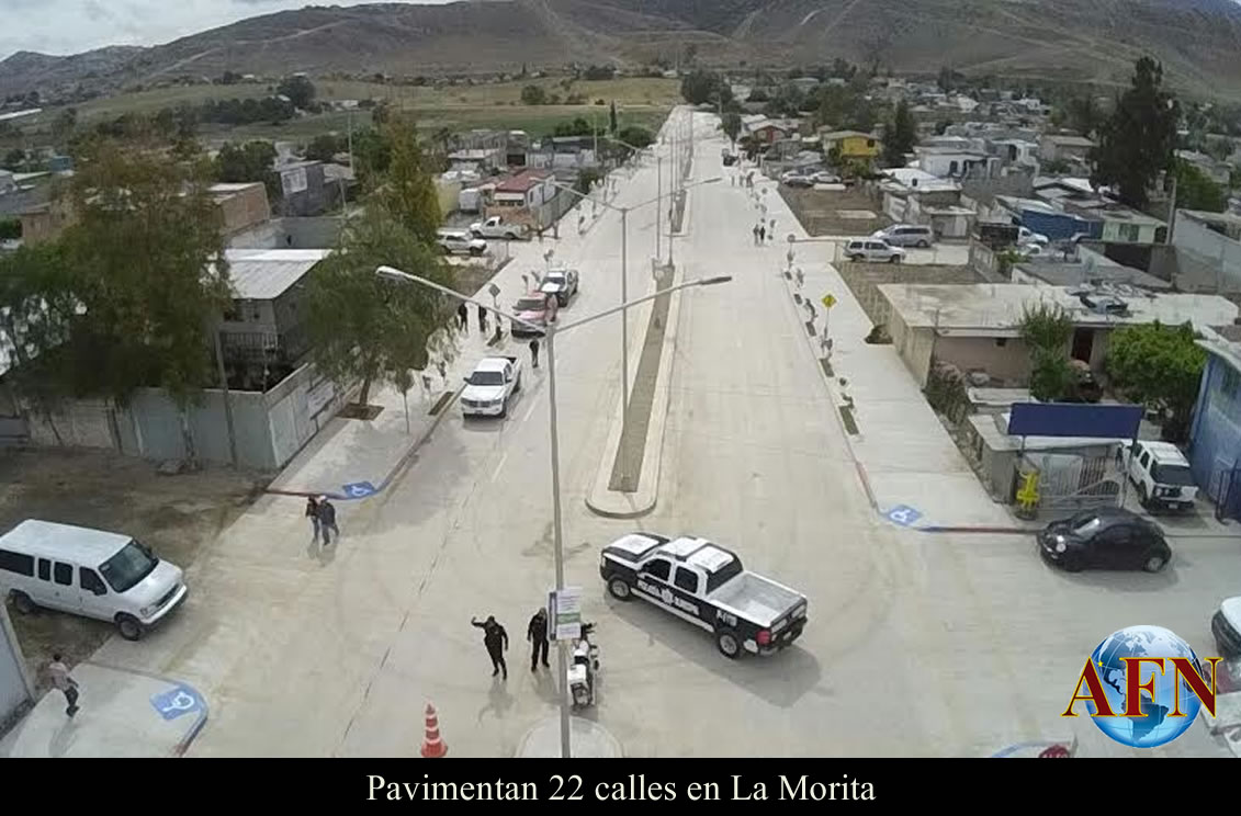 Pavimentan 22 calles en La Morita
