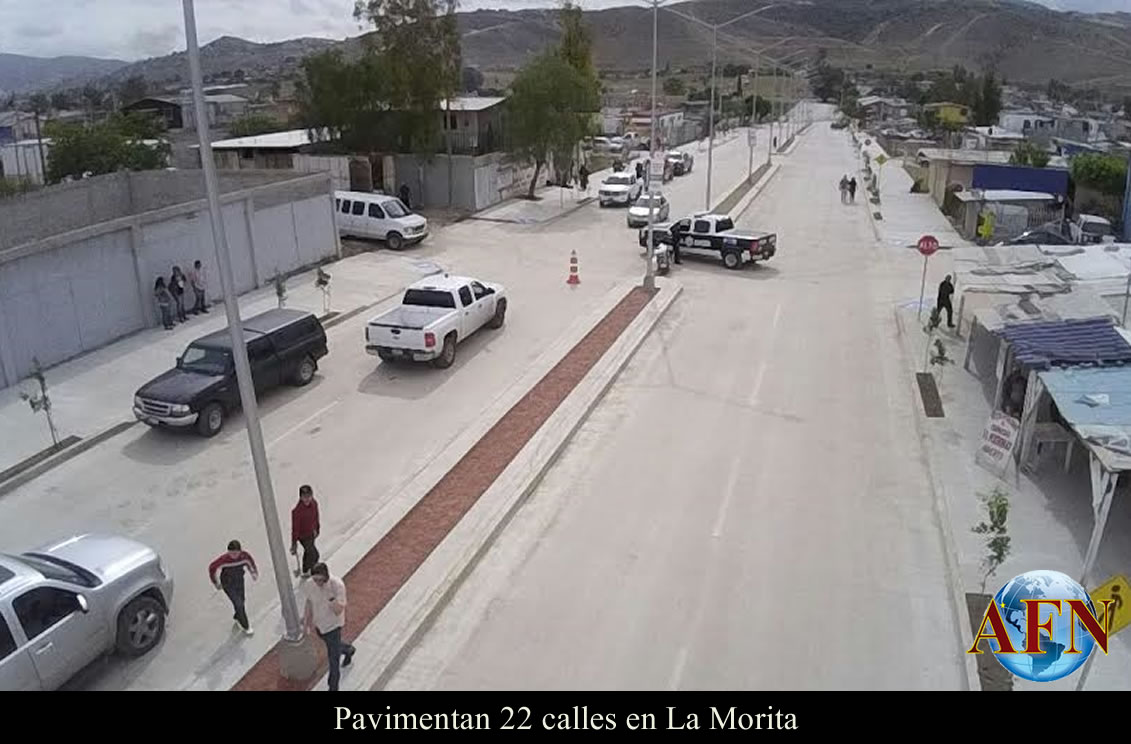 Pavimentan 22 calles en La Morita
