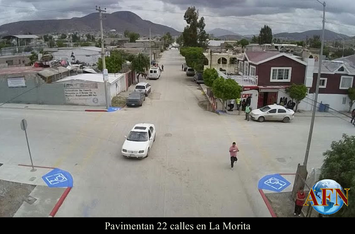 Pavimentan 22 calles en La Morita