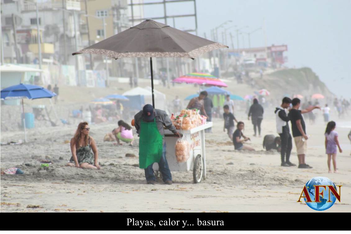 Playas, calor y... basura