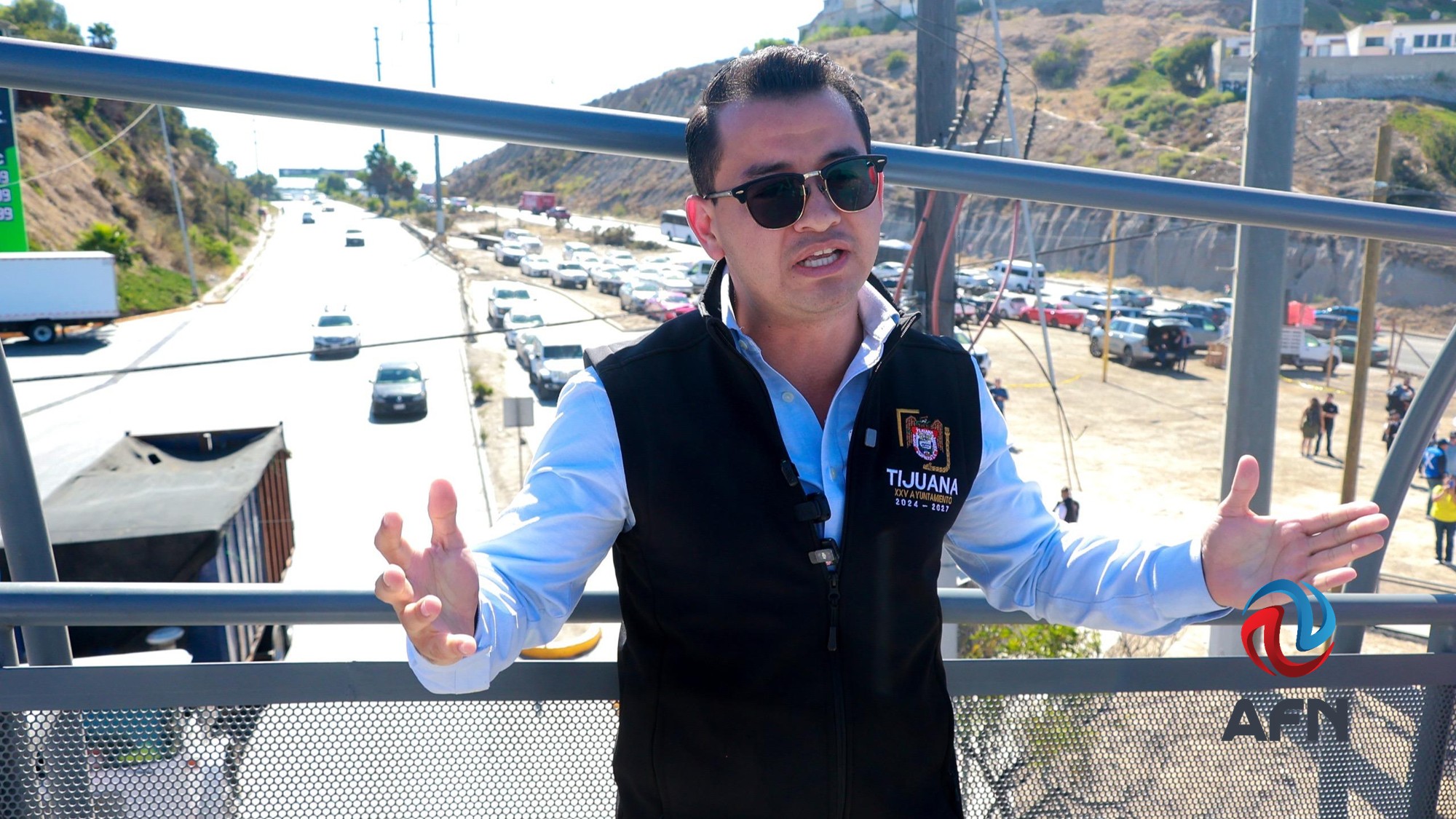 Inauguraron el puente peatonal Margarito Saldaña 