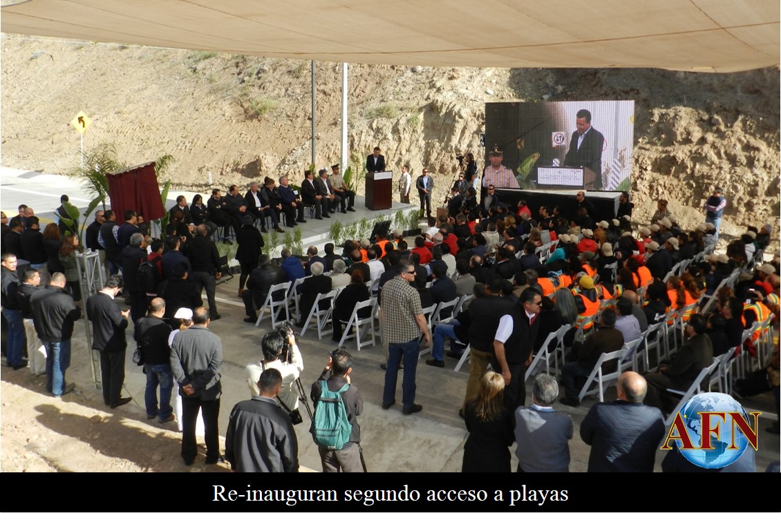 Reinauguran segundo acceso a playas