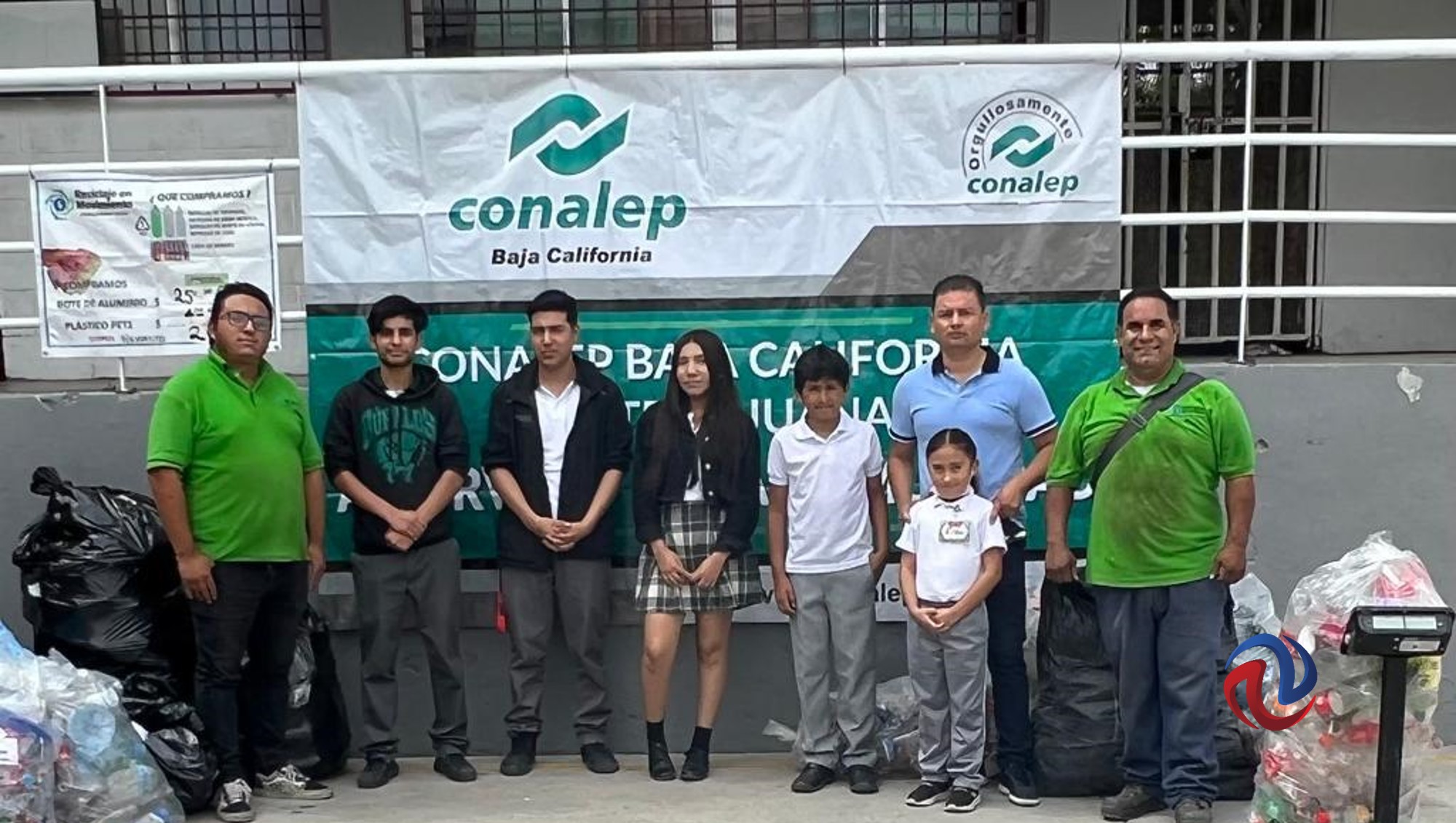 Alumnos de Conalep BC realizaron una campaña de reciclaje 