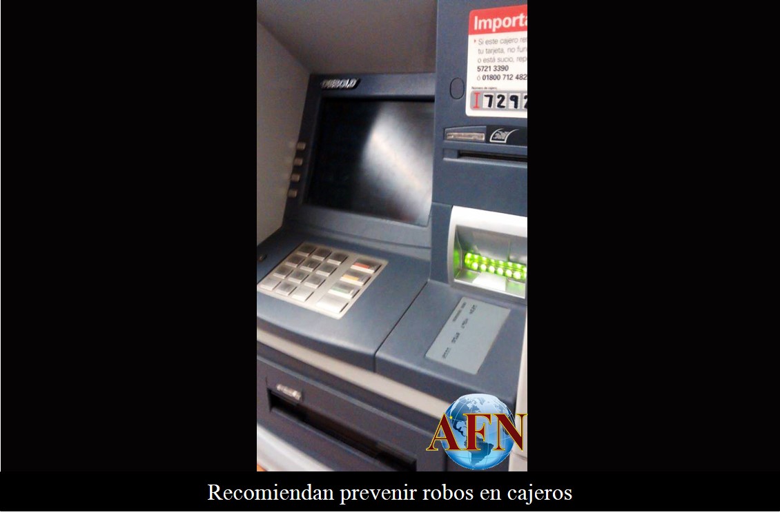 Evite que lo roben en cajeros