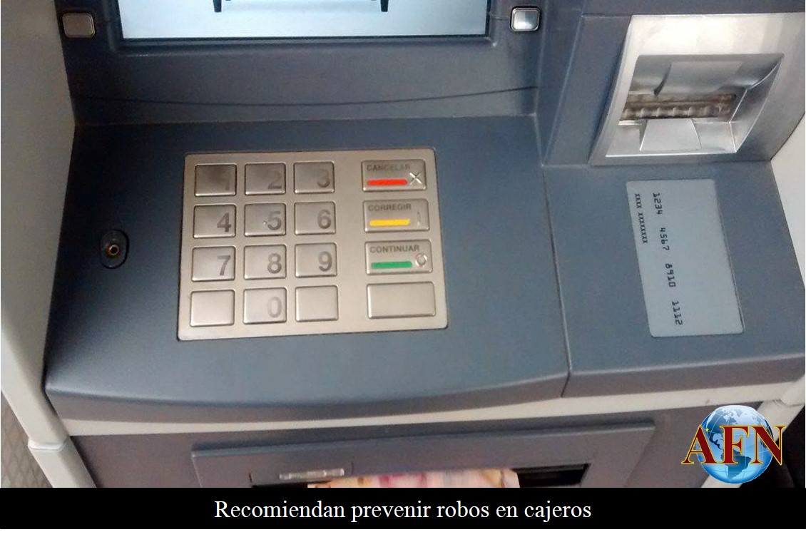 Evite que lo roben en cajeros