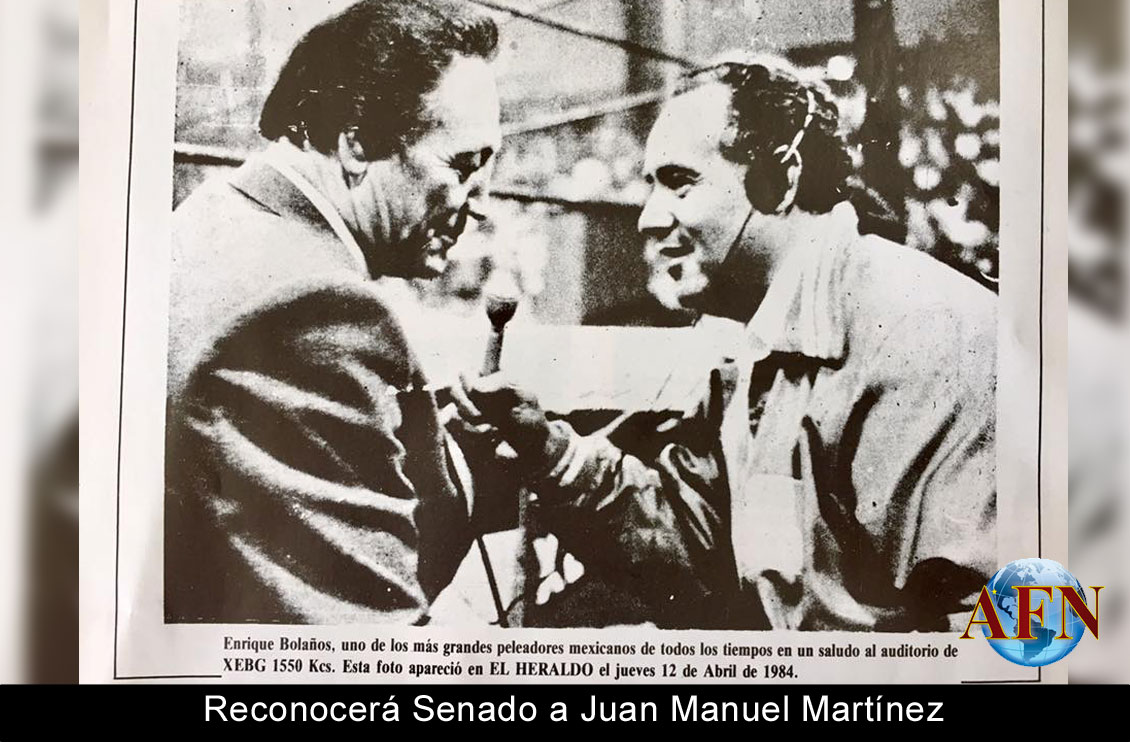 Reconocerá Senado a Juan Manuel Martínez
