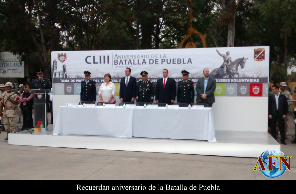 Recuerdan aniversario de la Batalla de Puebla