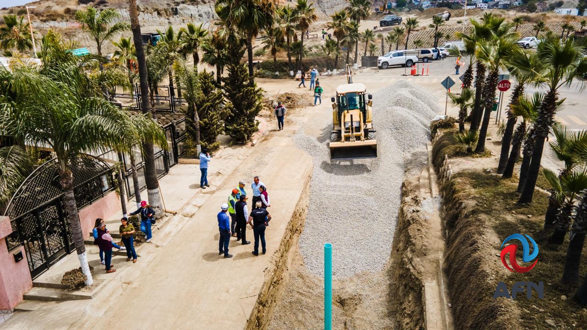 Supervisan México y Estados Unidos reparación de red hídrica en Tijuana
