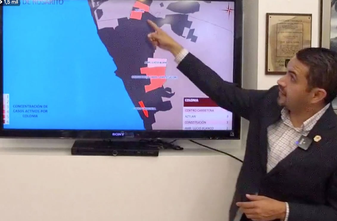 Baja California reporta disminución de los casos activos a Covid19 