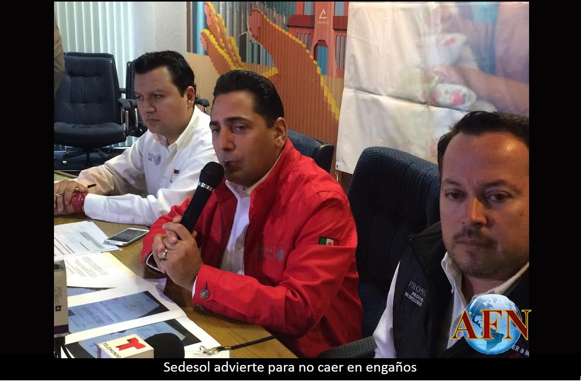 Sedesol advierte para no caer en engaños 