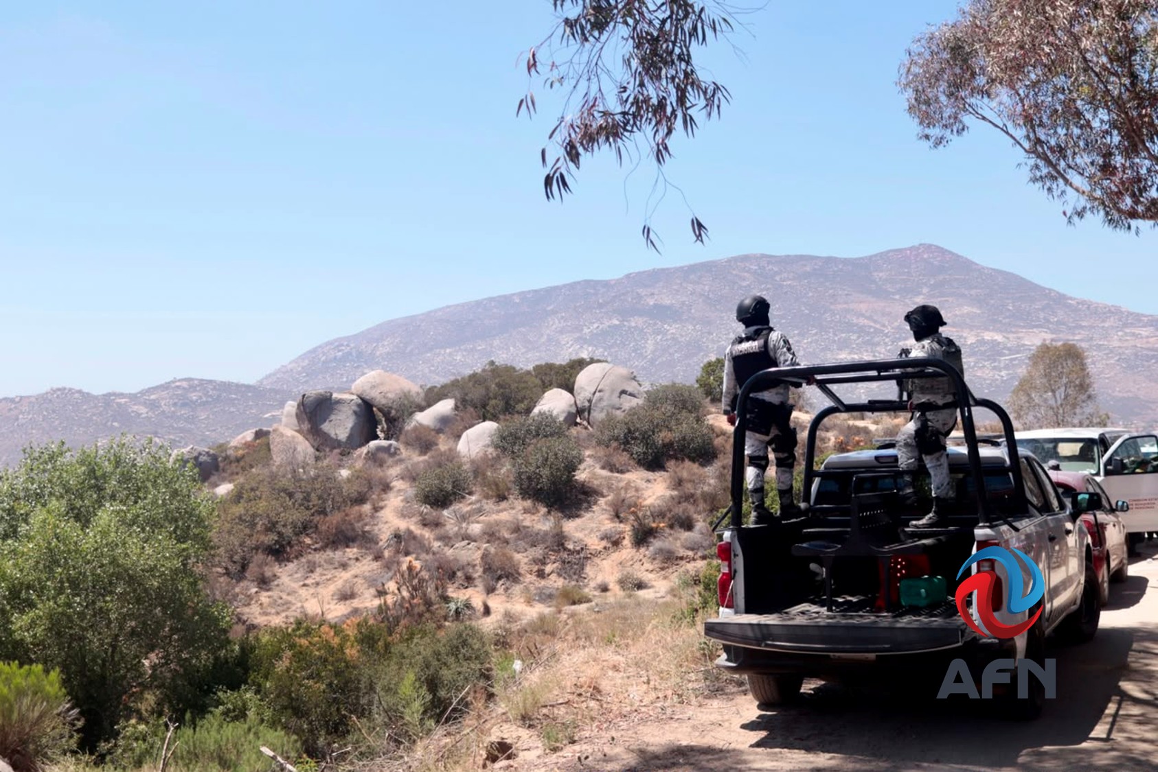 Hallan tres cadáveres en fosa clandestina en área serrana de Tecate