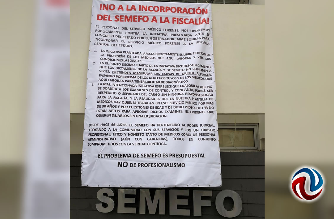 SEMEFO dice no a la fusión con la fiscalía