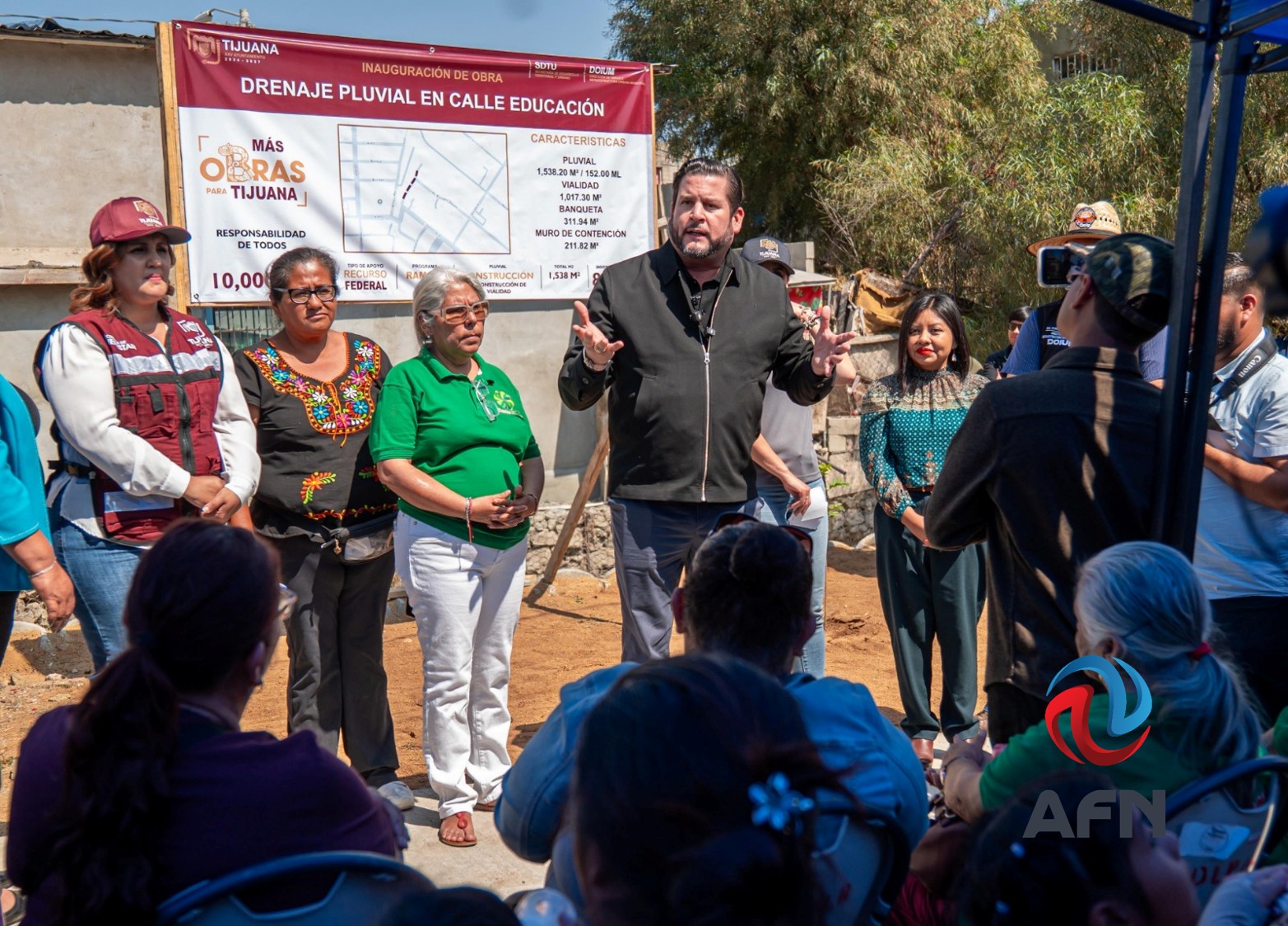 Inauguran sistema de drenaje pluvial en la colonia Valle Verde