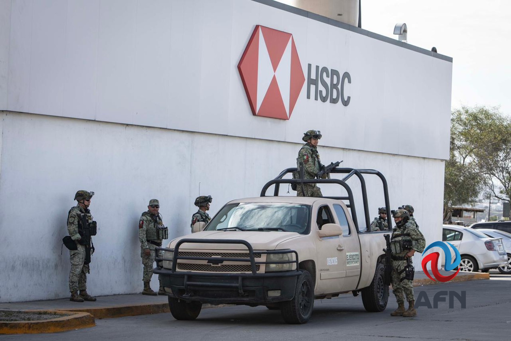 Asaltan sucursal del banco HSBC en el bulevar Casa Blanca