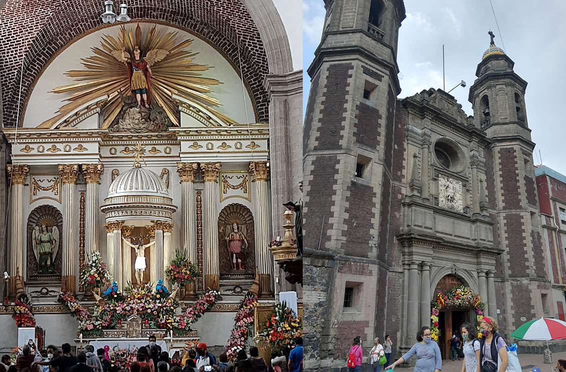 Fieles visitan a  San Miguel Arcángel